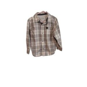 Calvin Klein boys‎ grey blend button down shirt